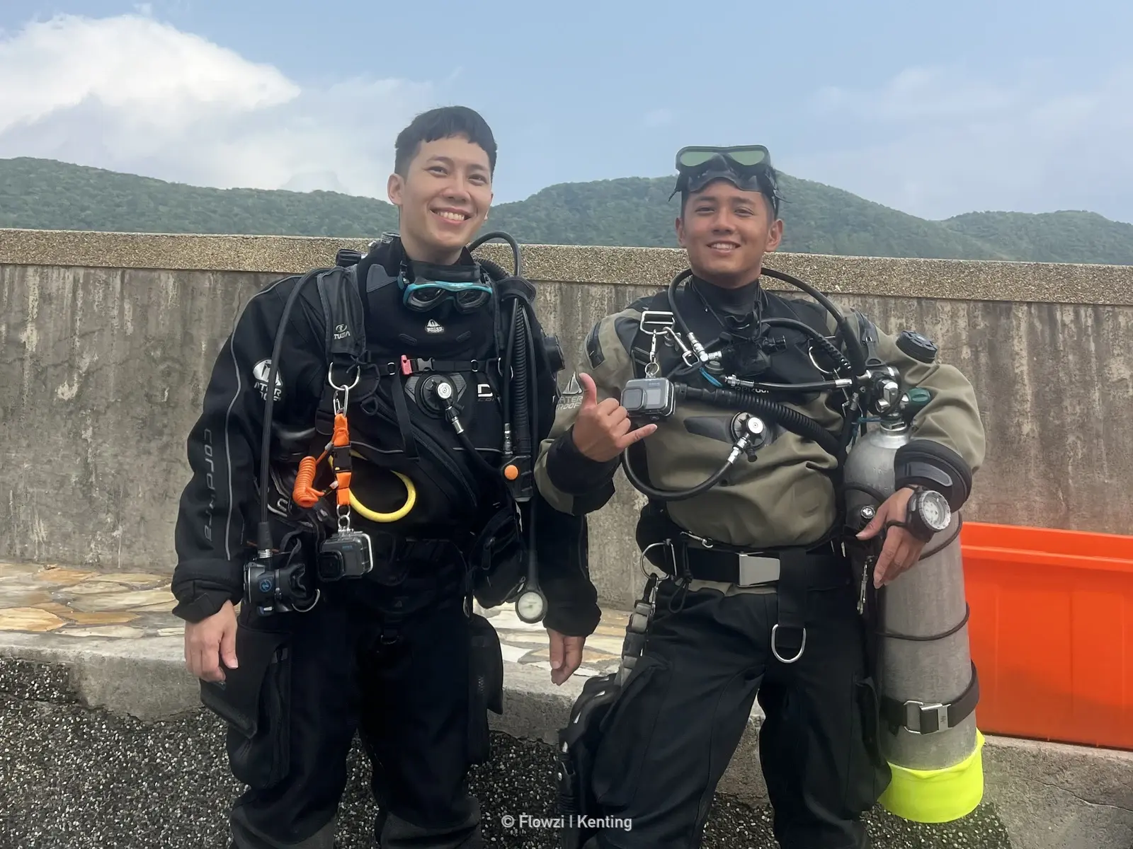 PADI乾式防寒衣潛水員專長課程教學實況